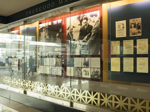 Thurgood Marshall display case