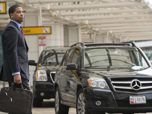 Man waiting to be picked up