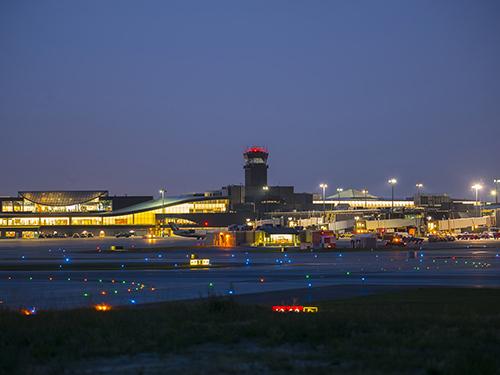 BWI Marshall Airport at night